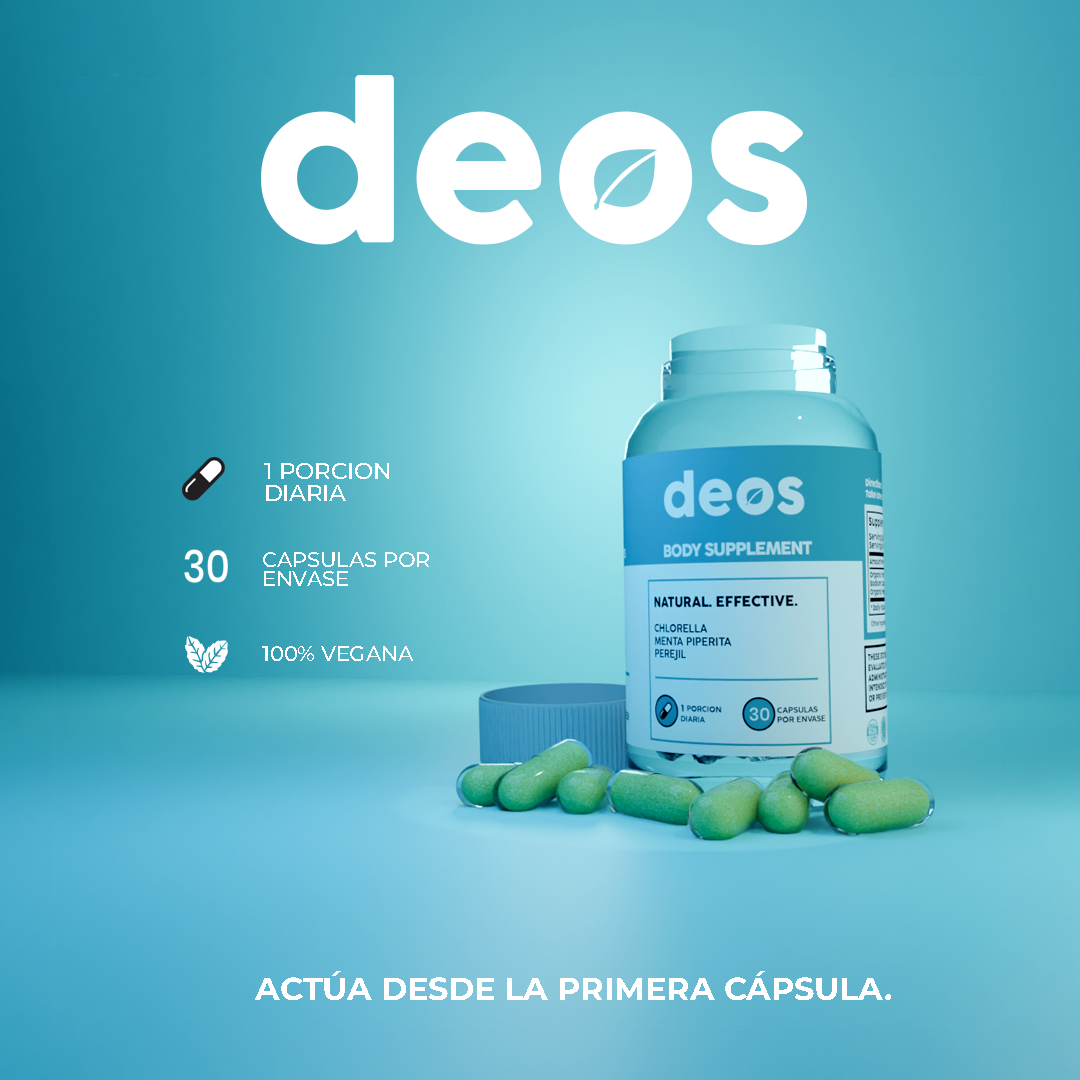 SUPLEMENTO DEOS 30 CAPSULAS 100% NATURAL