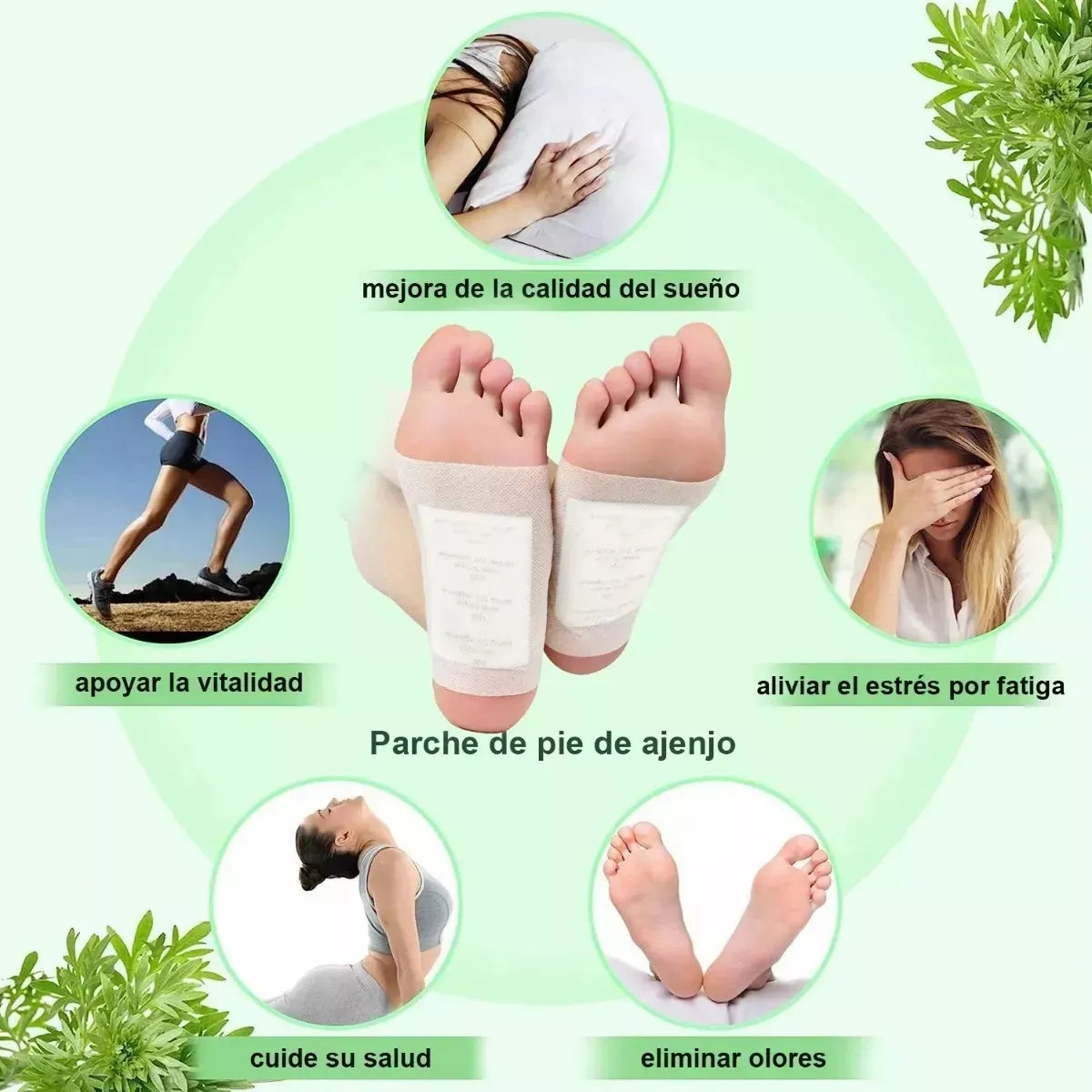 🔥 Parches Kinokis para pie 100 unidades