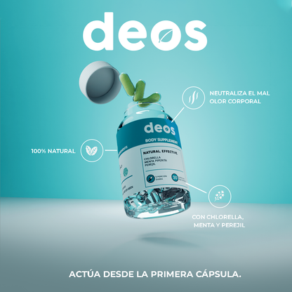 SUPLEMENTO DEOS 30 CAPSULAS 100% NATURAL