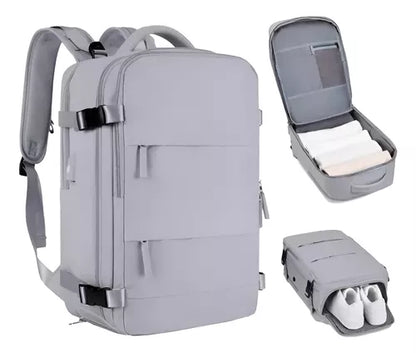 Mochila de Viaje 40L con Puerto USB VIRAL TIKTOK