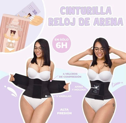 Faja Cinturilla Reloj De Arena Reductora